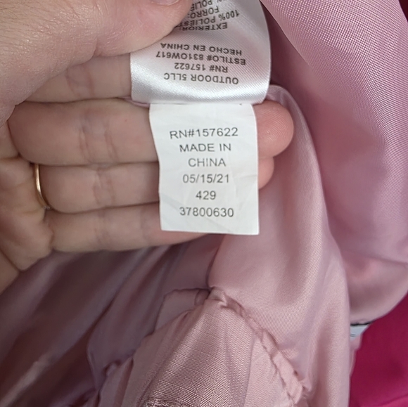 Eddie Bauer girl's lightweight jacket, Pink, Size M 10-12 - Picture 13 of 15